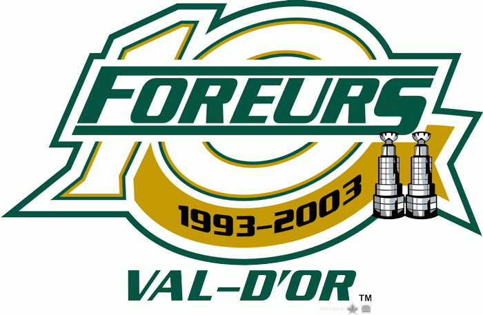 val-d or foreurs 2002 anniversary logo iron on transfers for T-shirts